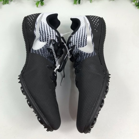 Nike Men’s Black & White Track Sprint Cleats Size 13 New - Picture 4 of 8